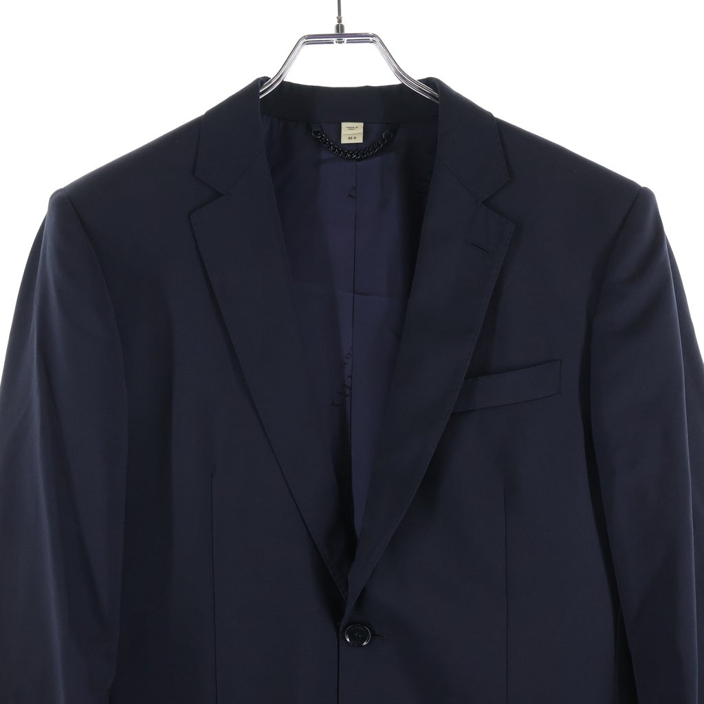 BURBERRY(バーバリー) ウール 2B テーラードジャケット スラックスパンツ セットアップスーツ ネイビー 3799616