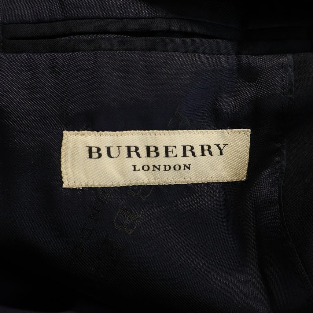 BURBERRY(バーバリー) ウール 2B テーラードジャケット スラックスパンツ セットアップスーツ ネイビー 3799616