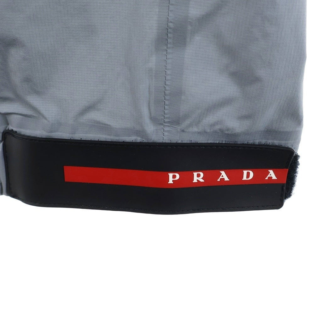 PRADA(プラダ) ラバーパッチ ナイロン トラックパンツ グレー SPG43