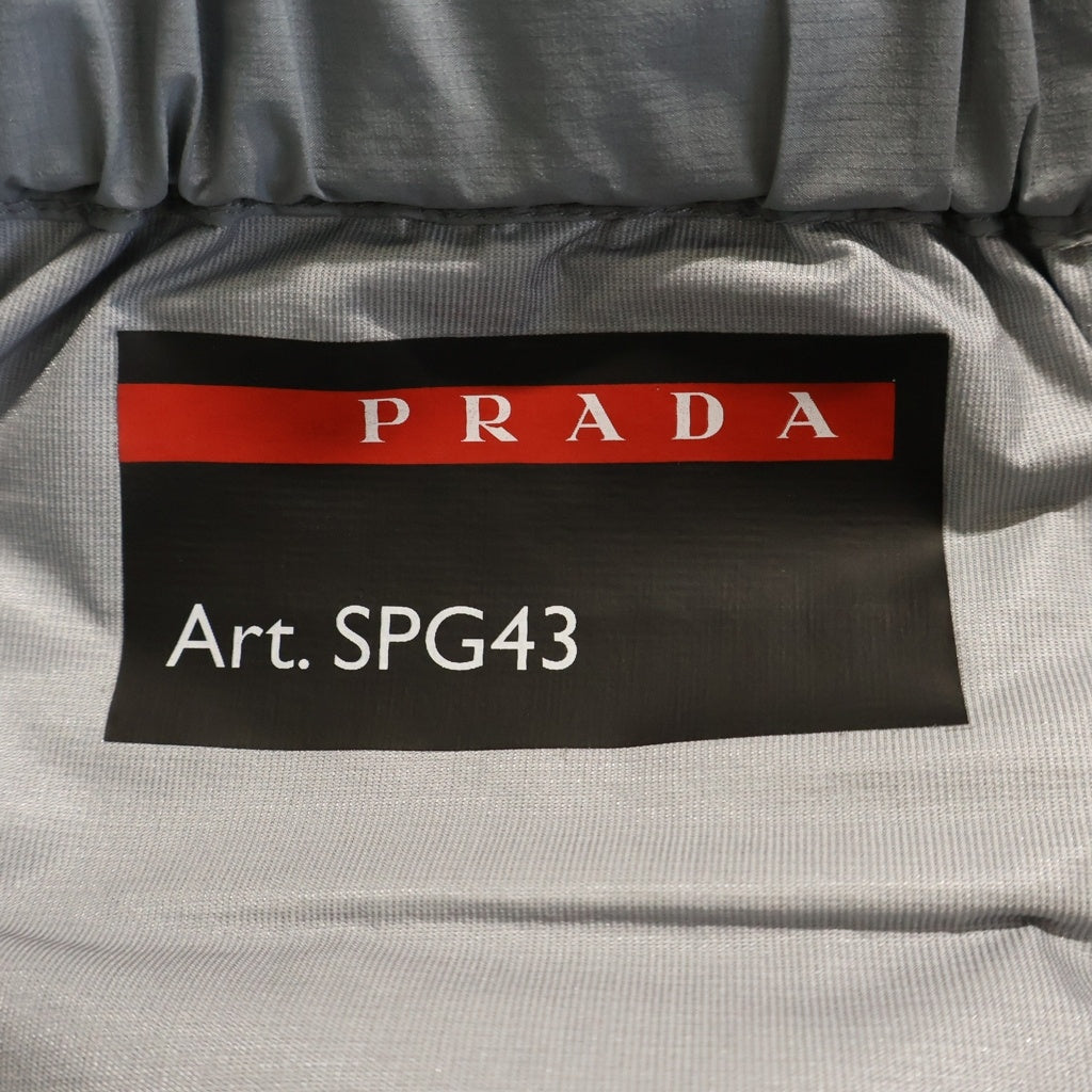 PRADA(プラダ) ラバーパッチ ナイロン トラックパンツ グレー SPG43