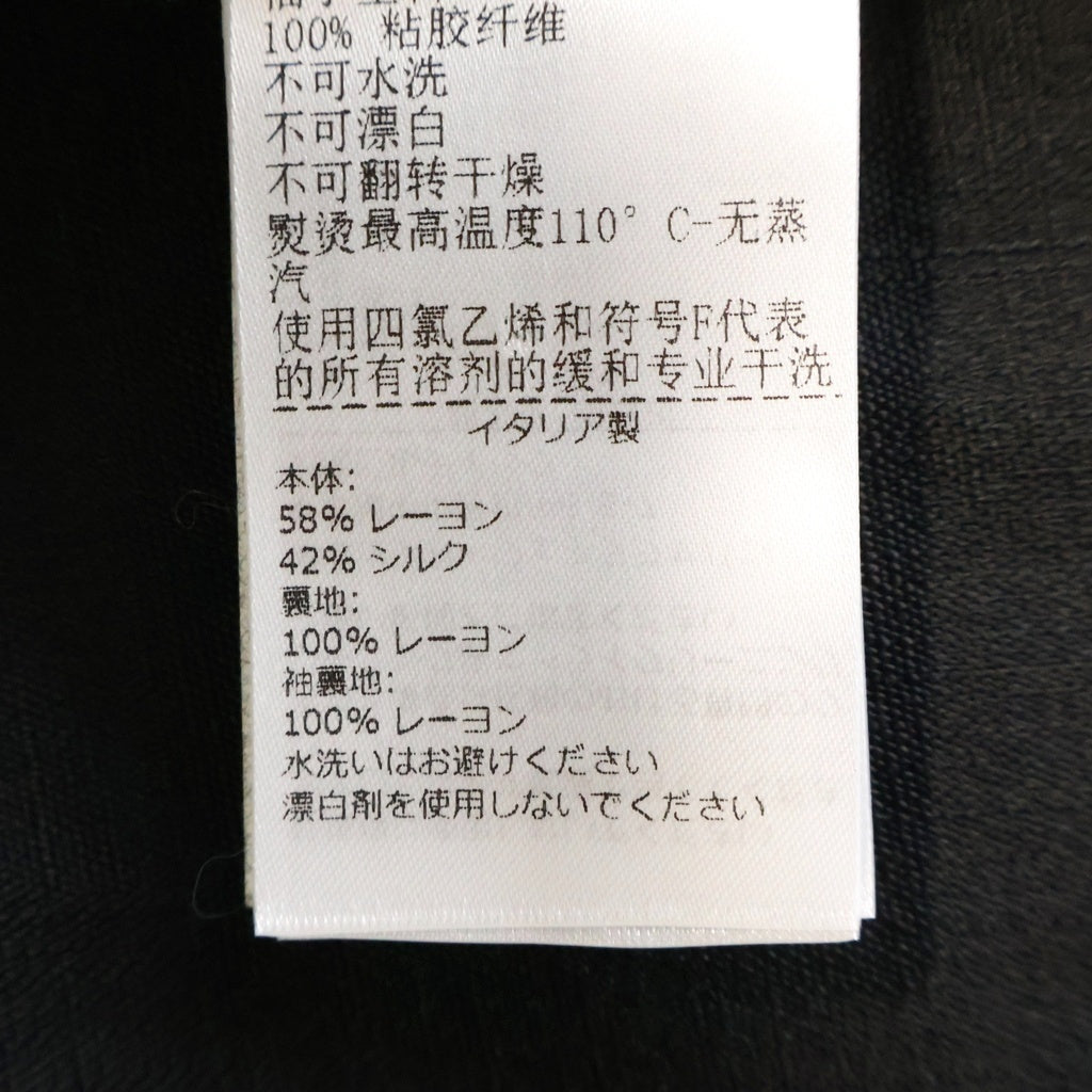 BOTTEGA VENETA(ボッテガヴェネタ) 1B シルク混 テーラードジャケット ブラック 752524 V2U10