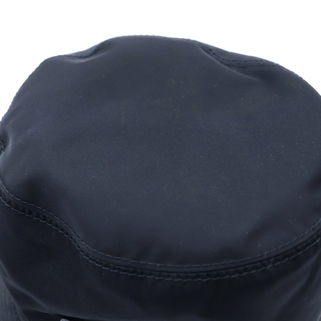 PRADA(プラダ) Re-Nylon リナイロン バケットハット 帽子 トライアングルロゴ ブラック 1HC137 2DMI レディース