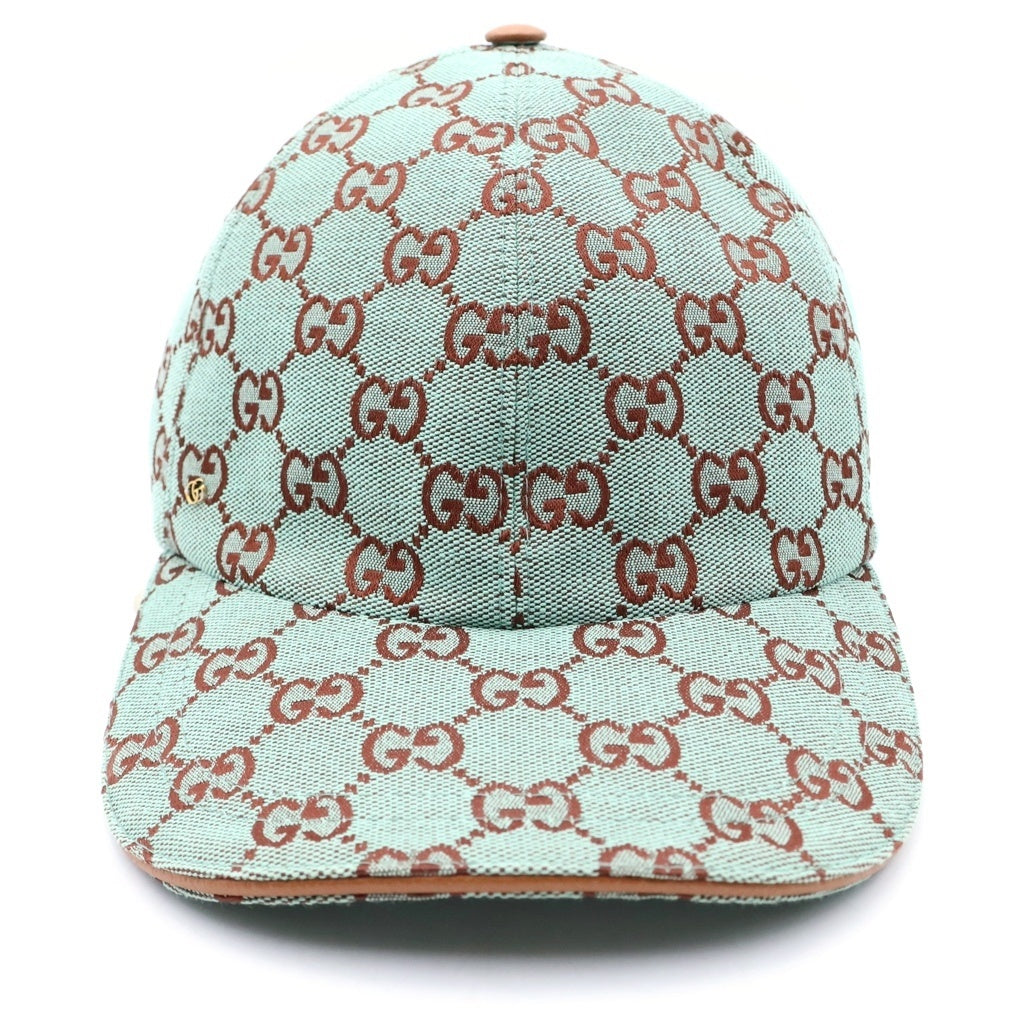GUCCI(グッチ) GG CANVAS BASEBALL CAP GGキャンバス ベースボールキャップ 帽子 ミントグリーン 748475 4HG62 レディース