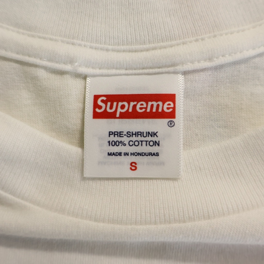 SUPREME(シュプリーム) 25SS xSpongeBob Castelli Racing Tee スポンジボブ カステリ レーシング エルエス クルーネック ロングTシャツ ホワイト