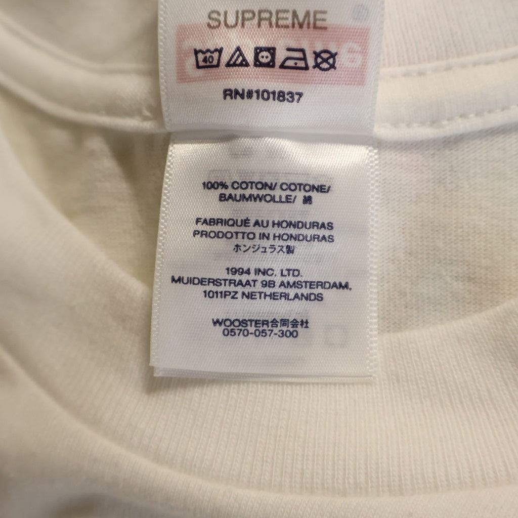 SUPREME(シュプリーム) 25SS xSpongeBob Castelli Racing Tee スポンジボブ カステリ レーシング エルエス クルーネック ロングTシャツ ホワイト