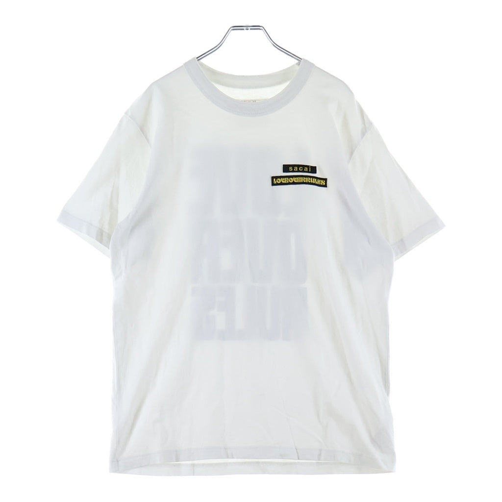 Sacai(サカイ) 21SS ×HANK WILLIS THOMAS Love Over Rules Tee ハンクウィリストーマス 半袖Tシャツ カットソー ブラック 21-0176S
