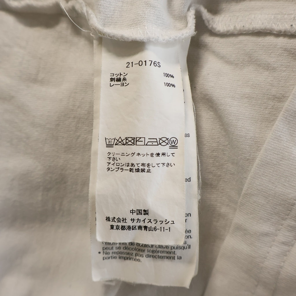 Sacai(サカイ) 21SS ×HANK WILLIS THOMAS Love Over Rules Tee ハンクウィリストーマス 半袖Tシャツ カットソー ブラック 21-0176S