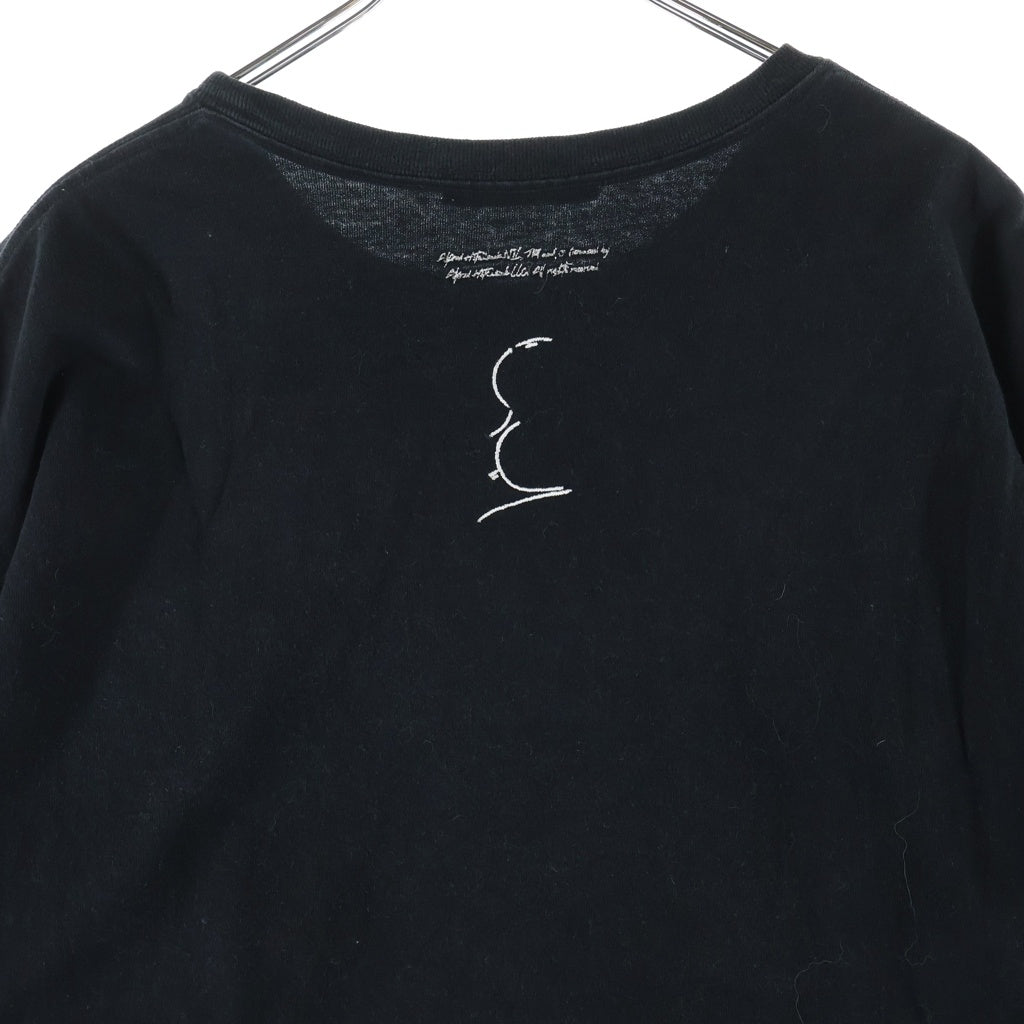 UNDERCOVER(アンダーカバー) 22AW WIDE TEE HITCHCOCK FACE ヒッチコック フェイスプリント 半袖Tシャツ カットソー ブラック UC2B4809-3