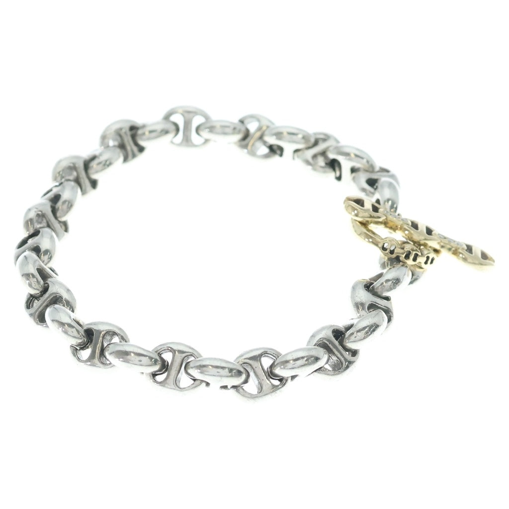 HOORSENBUHS(ホーセンブース) 18K 10MM OPEN-LINK BRACELET オープンリンクブレスレット ダイヤ コンビ シルバー/ゴールド