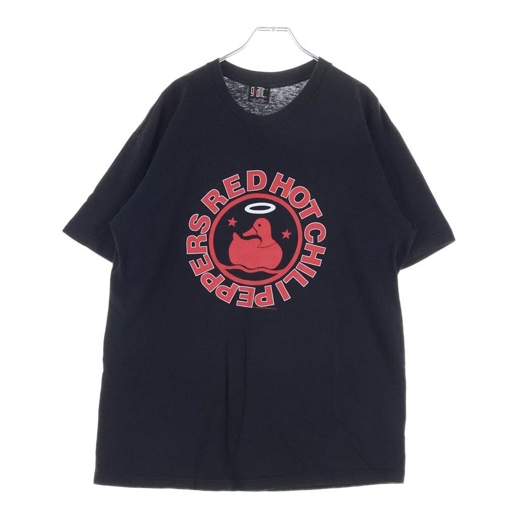 VINTAGE(ヴィンテージ) 90S Red Hot Chili Peppers Californication Dack レッドホットチリペッパーズ ダック プリント 半袖Tシャツ カットソー ブラック