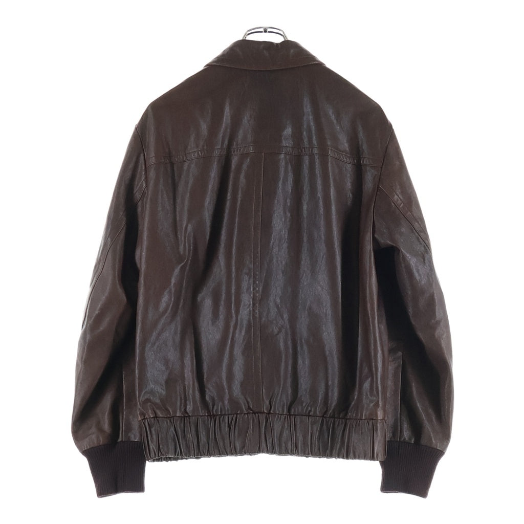GUCCI(グッチ) ホースビット ラムレザー ボンバージャケット ブラウン 654913