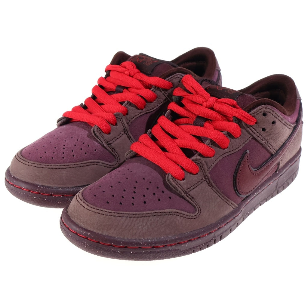 NIKE SB(ナイキエスビー) DUNK LOW PRM CITY OF LOVE ダンク プレミアム シティ オブ ラブ ローカットスニーカー ブラウン US8/26cm FN0619-600