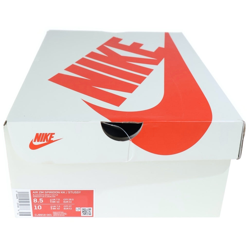 NIKE(ナイキ) ×STUSSY AIR ZM SPIRIDON KK ステューシー エアズーム クキニ ローカットスニーカー ブラック/イエロー US8.5/26.5cm CJ9918-001
