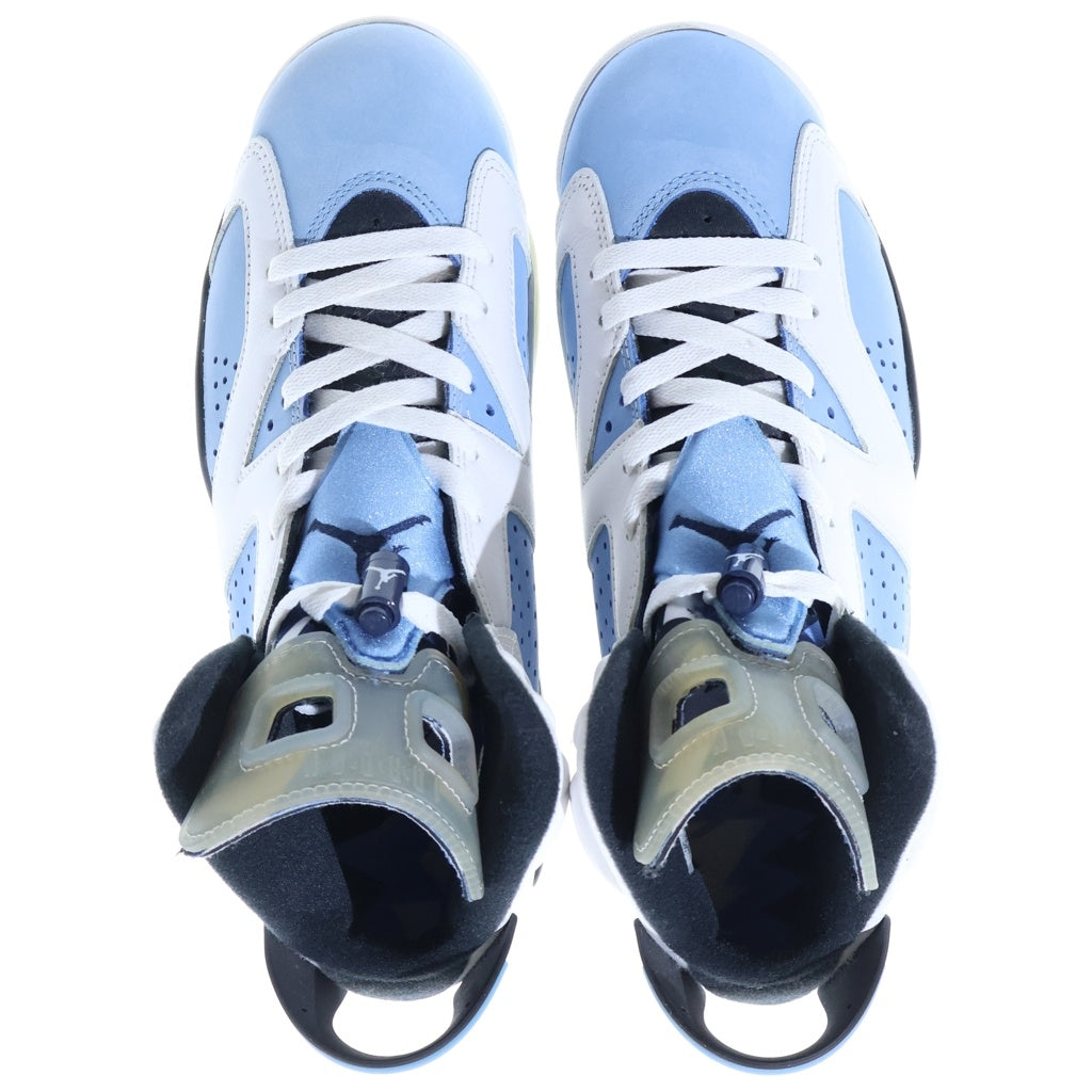 NIKE(ナイキ) AIR JORDAN 6 UNC エアジョーダン6 ハイカットスニーカー ホワイト/ブルー US8/26cm CT8529-410