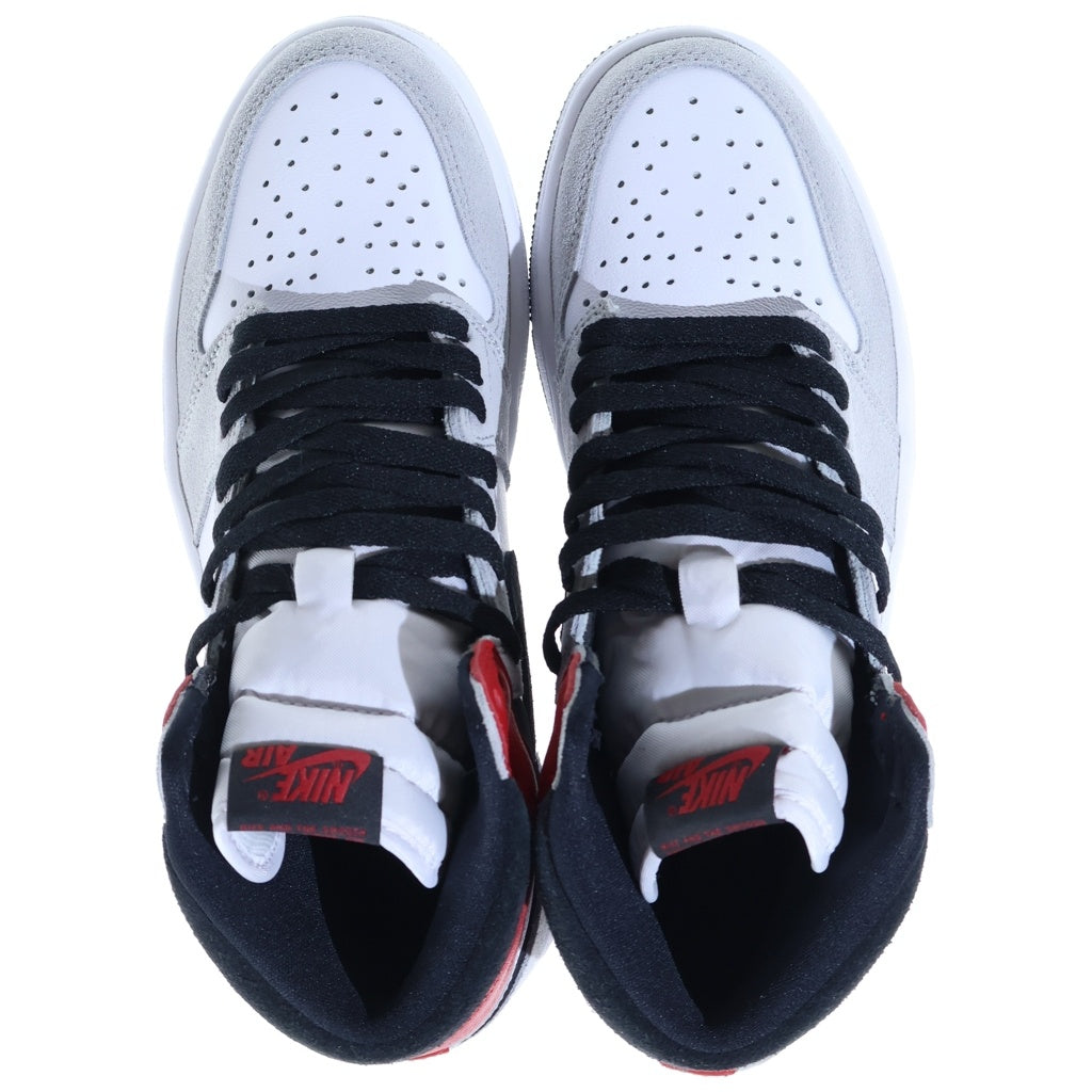 NIKE(ナイキ) AIR JORDAN 1 HIGH OG エアジョーダン1 ハイカットスニーカー ホワイト/レッド US8/26cm 555088-126