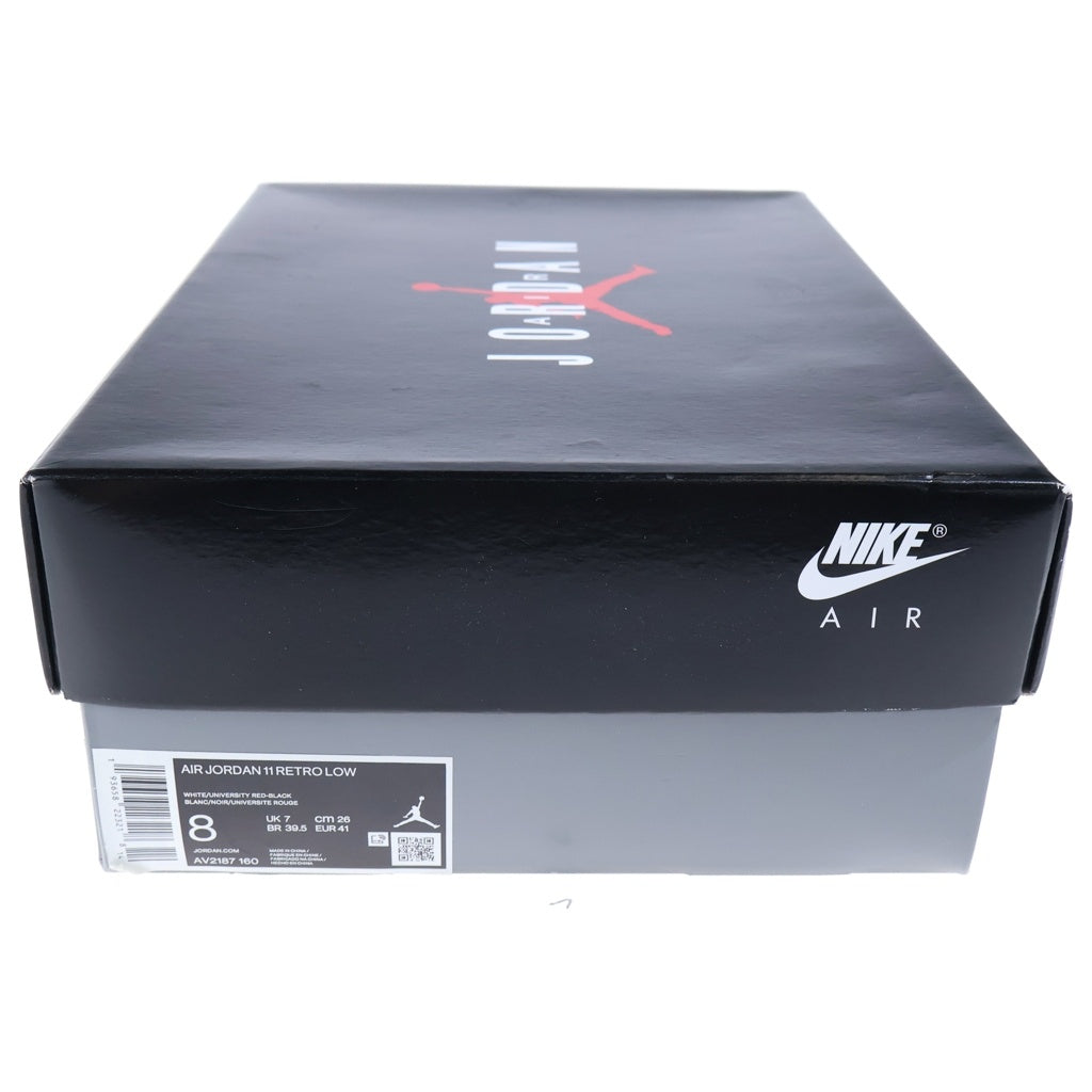 NIKE(ナイキ) AIR JORDAN 11 LOW GYM RED AV2187-160 エアジョーダン11 ジムレッド ローカットスニーカー ホワイト/ブラック US8/26cm