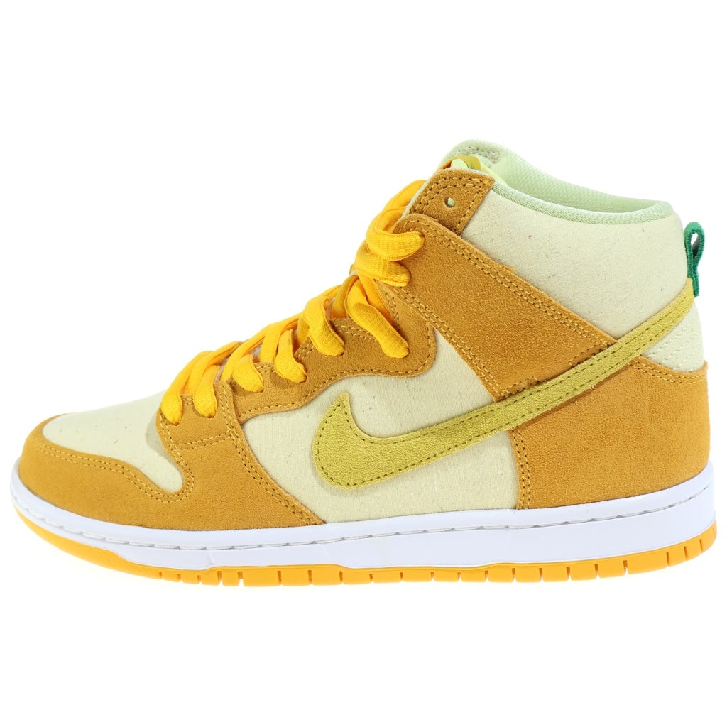 NIKE(ナイキ) DUNK HIGH PINEAPPLE DM0808-700 ダンク パイナップル ハイカットスニーカー イエロー US8/26cm