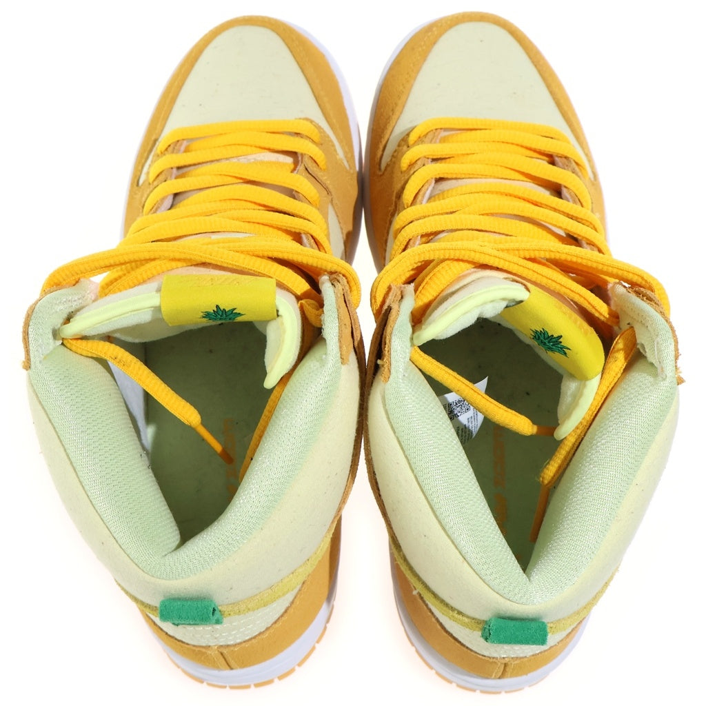 NIKE(ナイキ) DUNK HIGH PINEAPPLE DM0808-700 ダンク パイナップル ハイカットスニーカー イエロー US8/26cm