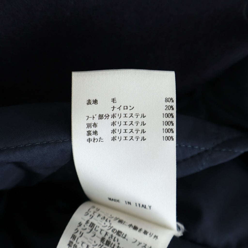 JIL SANDER NAVY(ジルサンダーネイビー) 15AW ナイロンドッキング ウールジップコート フード付き ネイビー CMJWHA0015 レディース