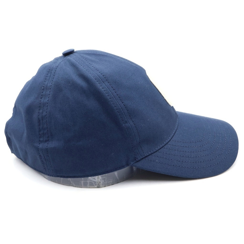 CELINE(セリーヌ) Initial Baseball Cap Cロゴ イニシャルベースボールキャップ 帽子 コットン ゴールド金具/ネイビー 2AUA2969P レディース
