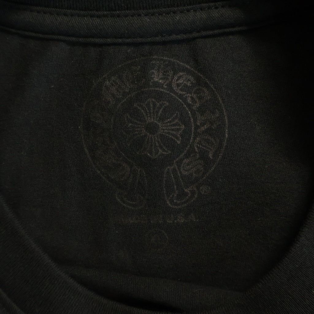 CHROME HEARTS(クロムハーツ) HORSESHOE S/S TEE BLACK/NEON YELLOW ホースシュー ショートスリーブ クルーネック 半袖Tシャツ ブラック/イエロー