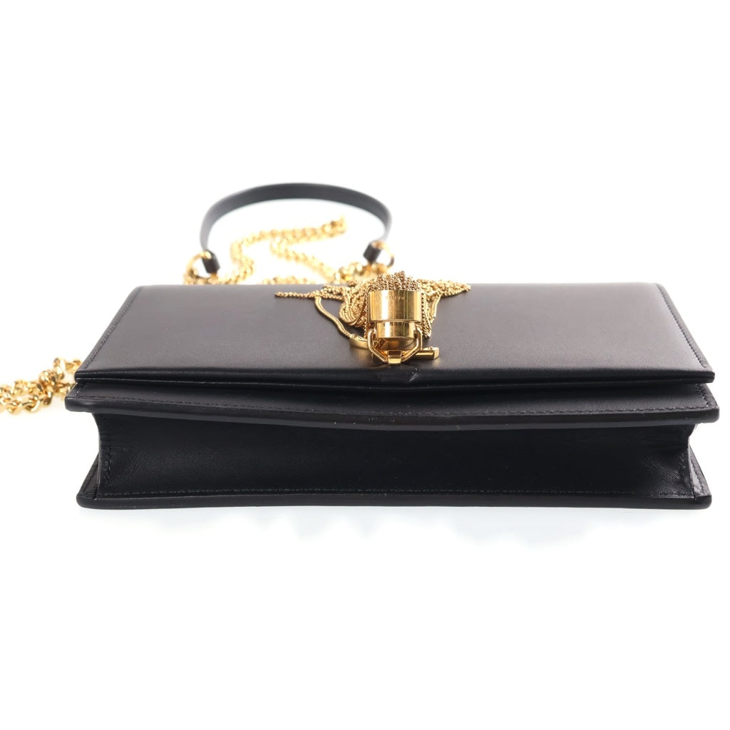 SAINT LAURENT PARIS(サンローランパリ) ケイト スモール チェーンショルダー チェーンタッセル カーフレザー ブラック レディース
