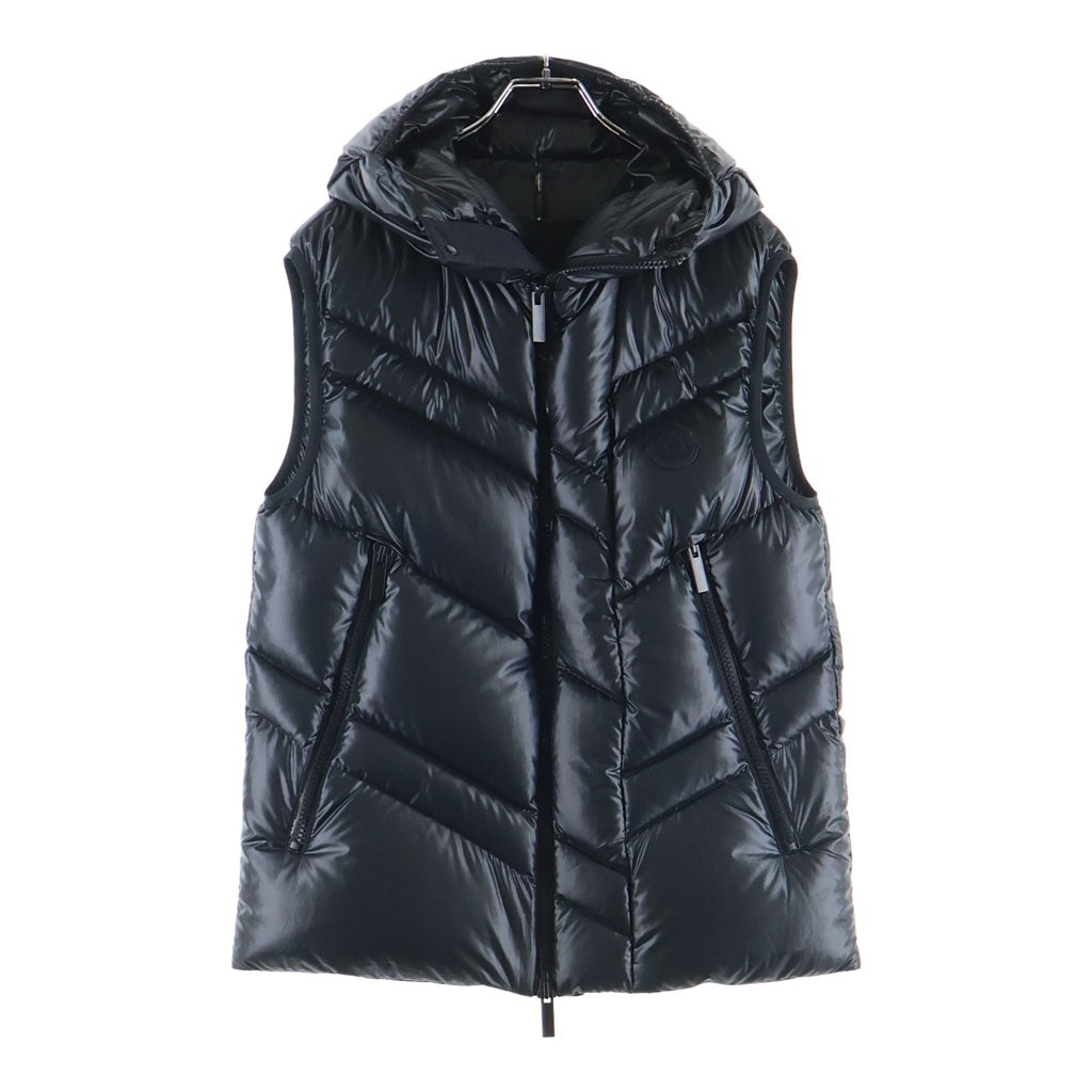 MONCLER(モンクレール) GUNTUR GILET ガントゥール ジレ フーディーダウンベストブラック H20911A00183