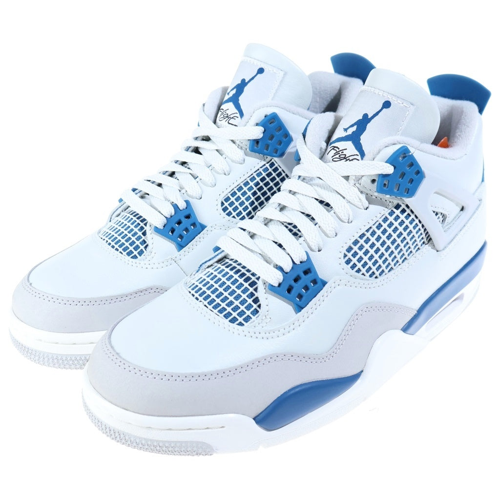 NIKE(ナイキ) AIR JORDAN 4 RETRO エアジョーダン4 ハイカットスニーカー ホワイト/ブルー US9.5/27.5cm FV5029-141