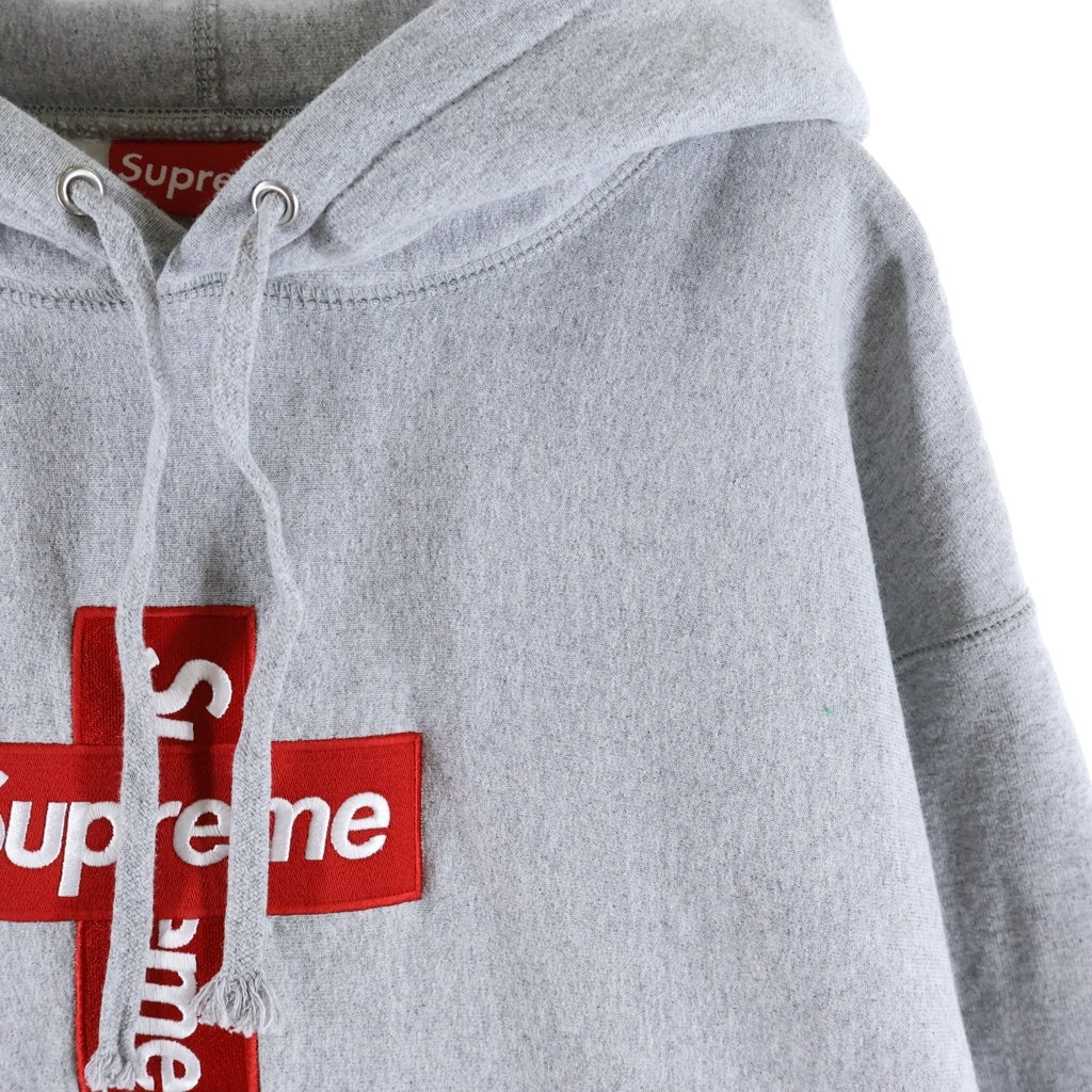 SUPREME(シュプリーム) 20AW Cross Box Logo Hooded Sweatshirt クロス ボックス ロゴ フーデッド スウェットシャツ プルオーバーパーカー グレー