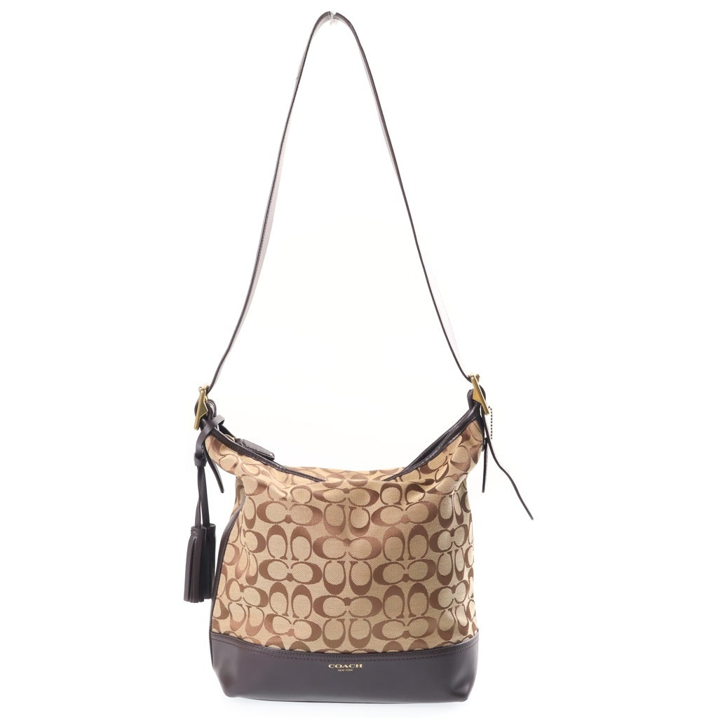 COACH(コーチ) シグネチャーショルダーバッグ ブラウン レディース