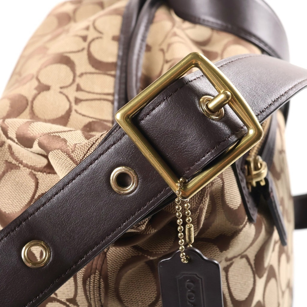 COACH(コーチ) シグネチャーショルダーバッグ ブラウン レディース