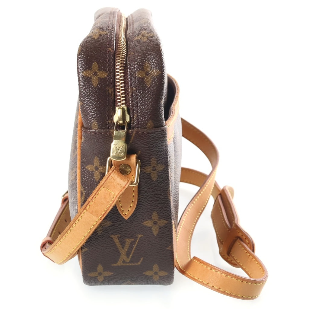 LOUIS VUITTON(ルイヴィトン) モノグラム トロカデロ23 ショルダーバッグ ブラウン レザー×PVC M51276 ゴールド金具 レディース