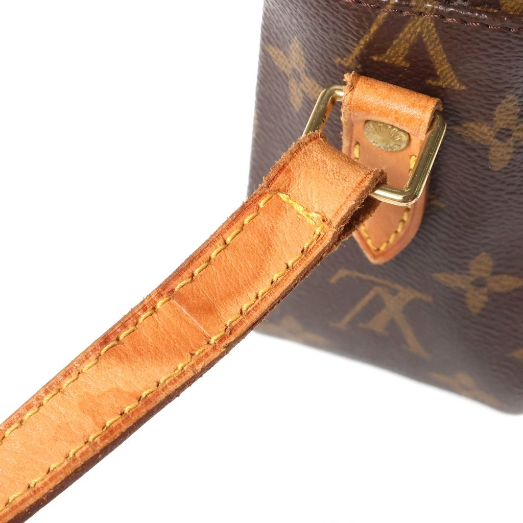 LOUIS VUITTON(ルイヴィトン) モノグラム トロカデロ23 ショルダーバッグ ブラウン レザー×PVC M51276 ゴールド金具 レディース