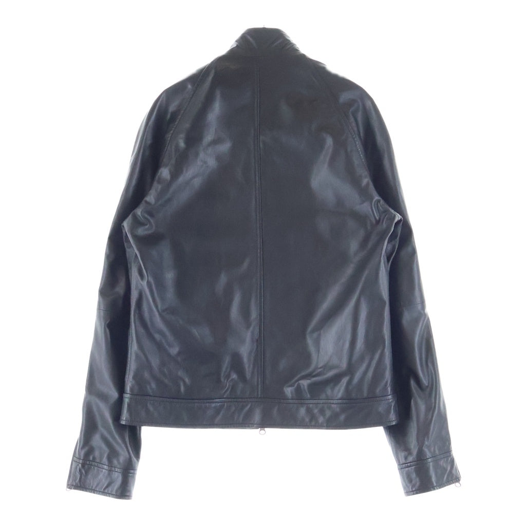 BARNEYS NEWYORK(バーニーズ ニューヨーク) シープレザー シングルライダースジャケット ブラック 2055499