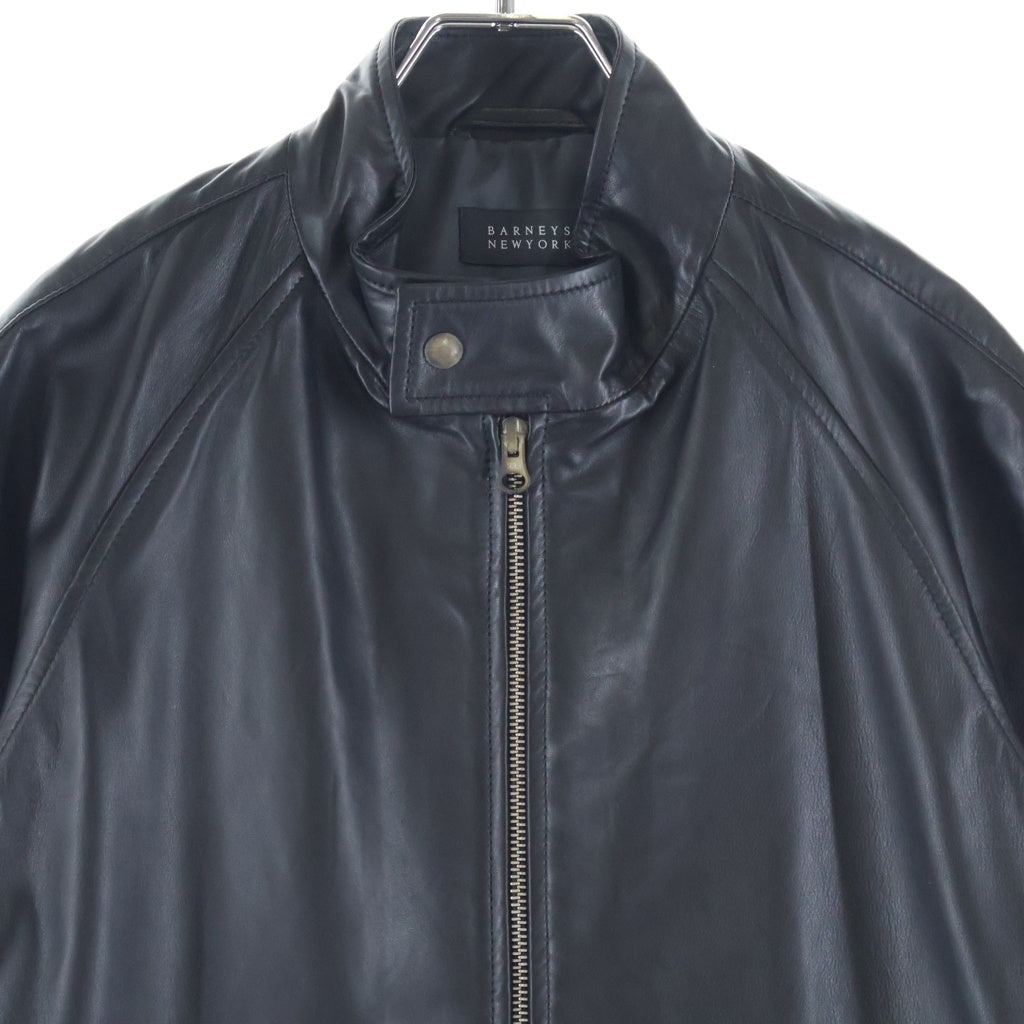 BARNEYS NEWYORK(バーニーズ ニューヨーク) シープレザー シングルライダースジャケット ブラック 2055499