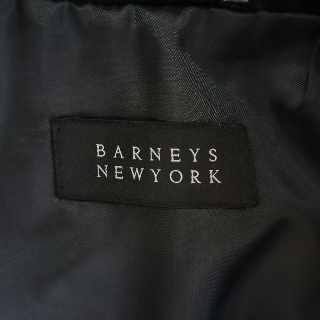 BARNEYS NEWYORK(バーニーズ ニューヨーク) シープレザー シングルライダースジャケット ブラック 2055499
