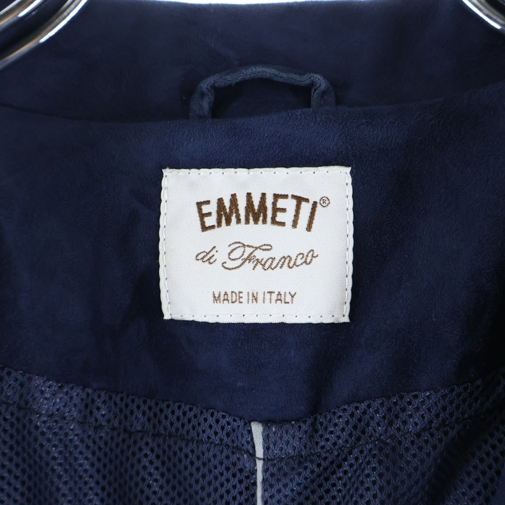 EMMETI(エンメティ) スエードレザー コート ネイビー 1211130