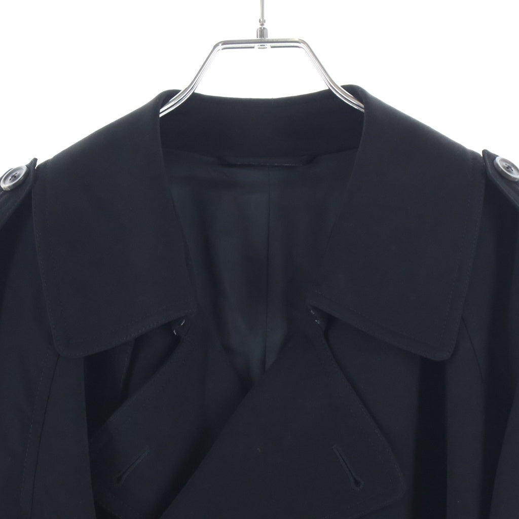 Maison Margiela(メゾンマルジェラ) 10AW ここのえ期 トレンチコート ブラック S30AH0028