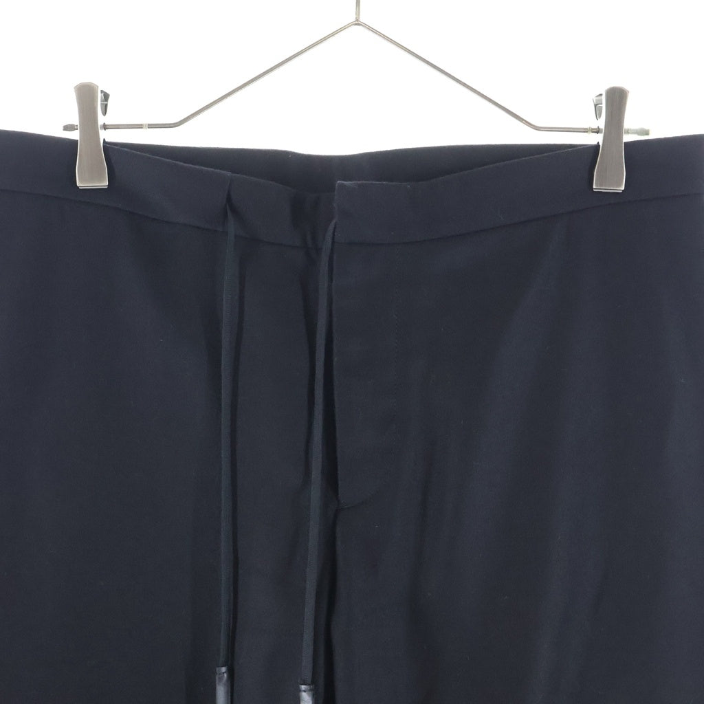 Maison Margiela(メゾンマルジェラ) 17AW ウール ドローコード スラックスパンツ ブラック S50KA0388
