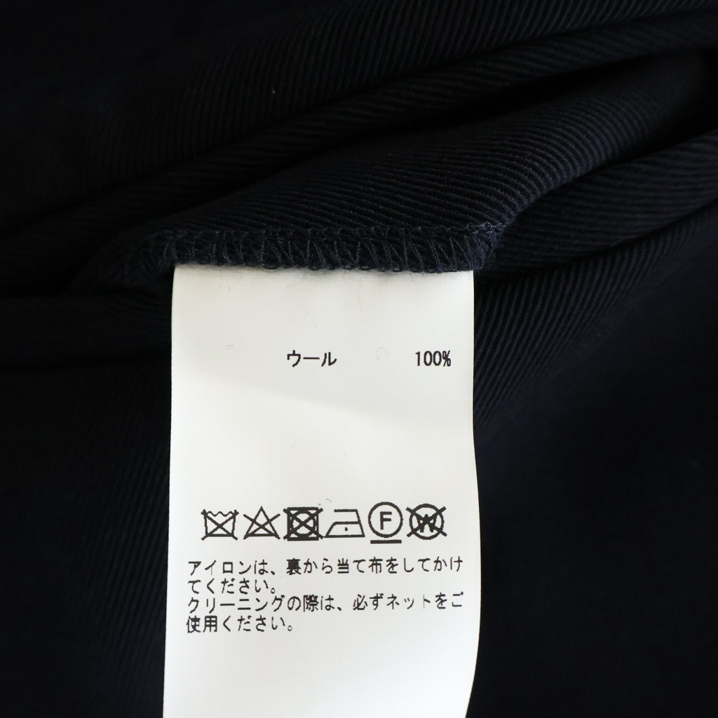 JOHN SMEDLEY(ジョンスメドレー) ウール イージースラックスパンツ ブラック A2718FP