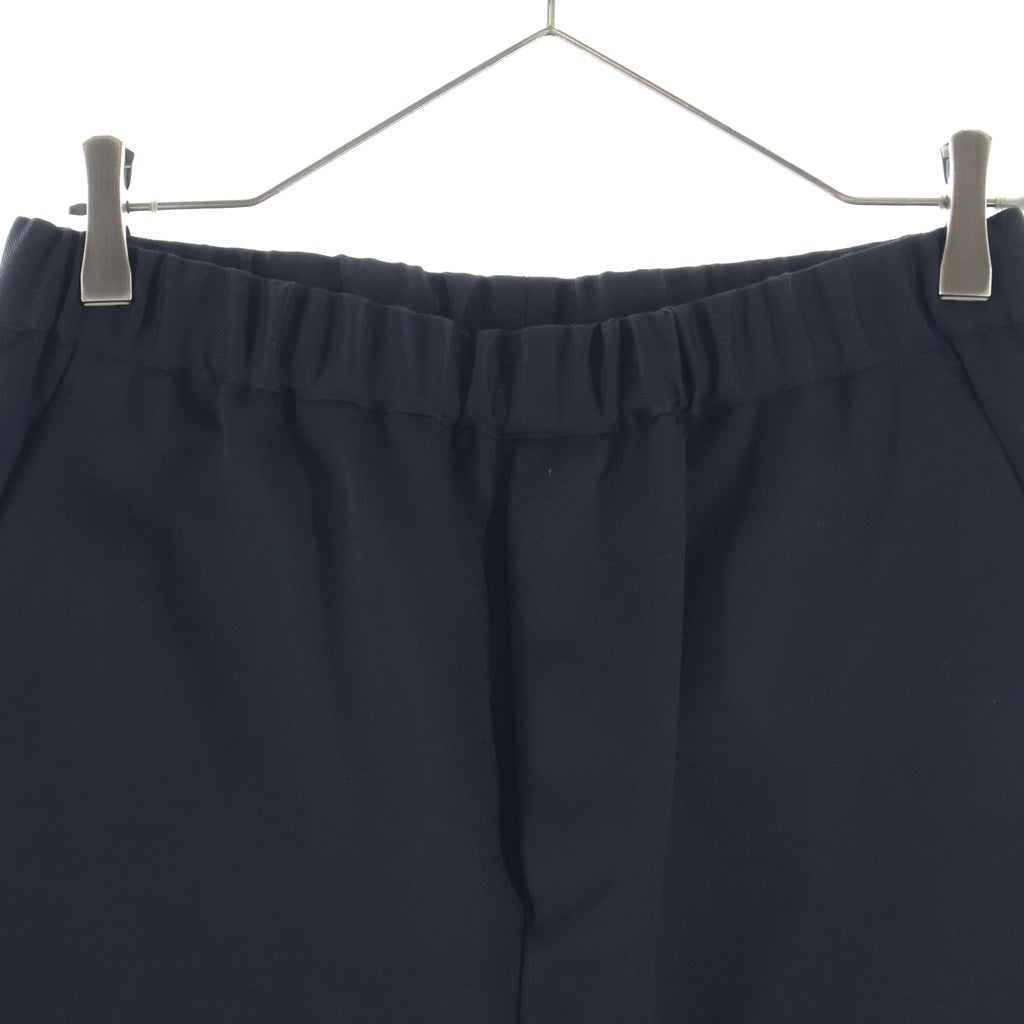 JOHN SMEDLEY(ジョンスメドレー) ウール イージースラックスパンツ ブラック A2728FP