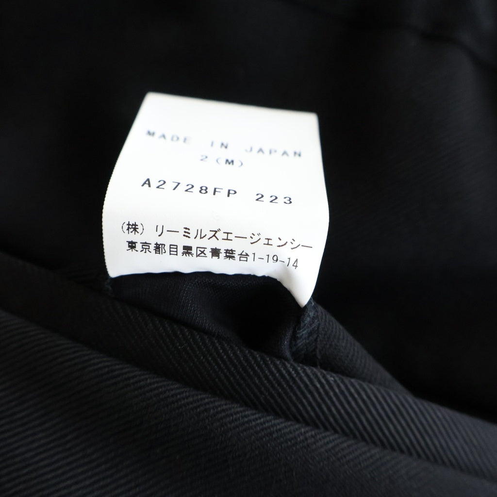 JOHN SMEDLEY(ジョンスメドレー) ウール イージースラックスパンツ ブラック A2728FP