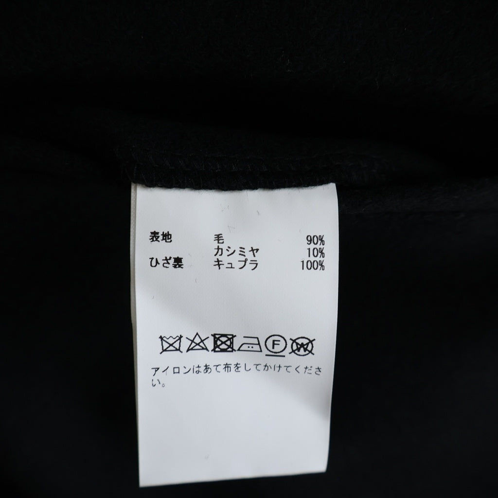 JOHN SMEDLEY(ジョンスメドレー) カシミア混 ウール イージーパンツ ブラック A2738FP234