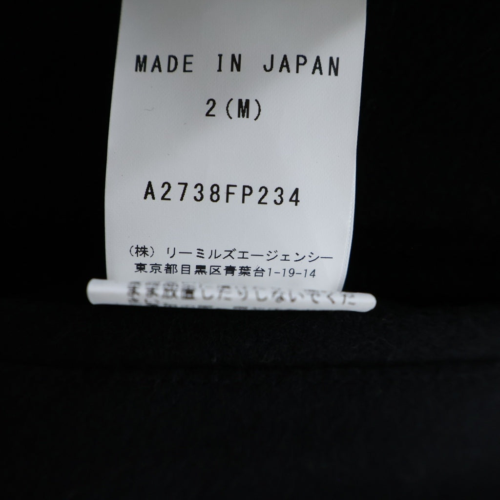 JOHN SMEDLEY(ジョンスメドレー) カシミア混 ウール イージーパンツ ブラック A2738FP234