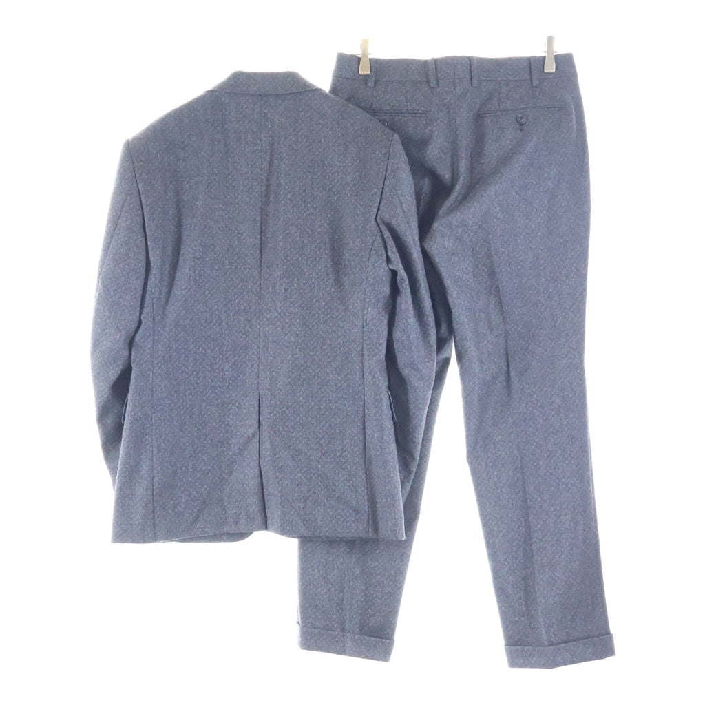 Casely-Hayford(ケイスリーヘイフォード) ノッチドラペル ウール 2B 裏地ドット テーラードジャケット スラックスパンツ グレー