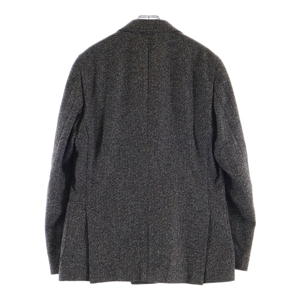 LARDINI(ラルディーニ) ピークドラペル 3B ウール テーラードジャケット ブラウン JJ906Q