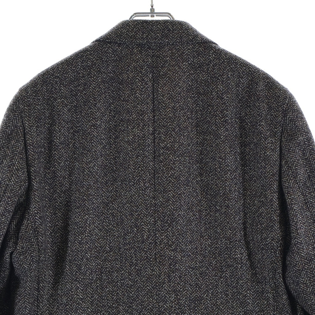 LARDINI(ラルディーニ) ピークドラペル 3B ウール テーラードジャケット ブラウン JJ906Q