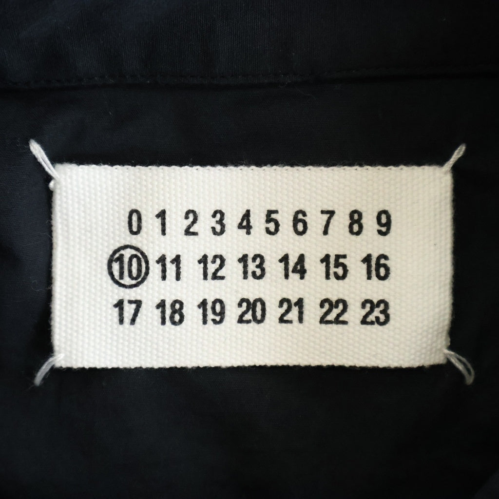 Maison Margiela(メゾンマルジェラ) レギュラーカラー コットン 長袖シャツ ブラック 30DL118