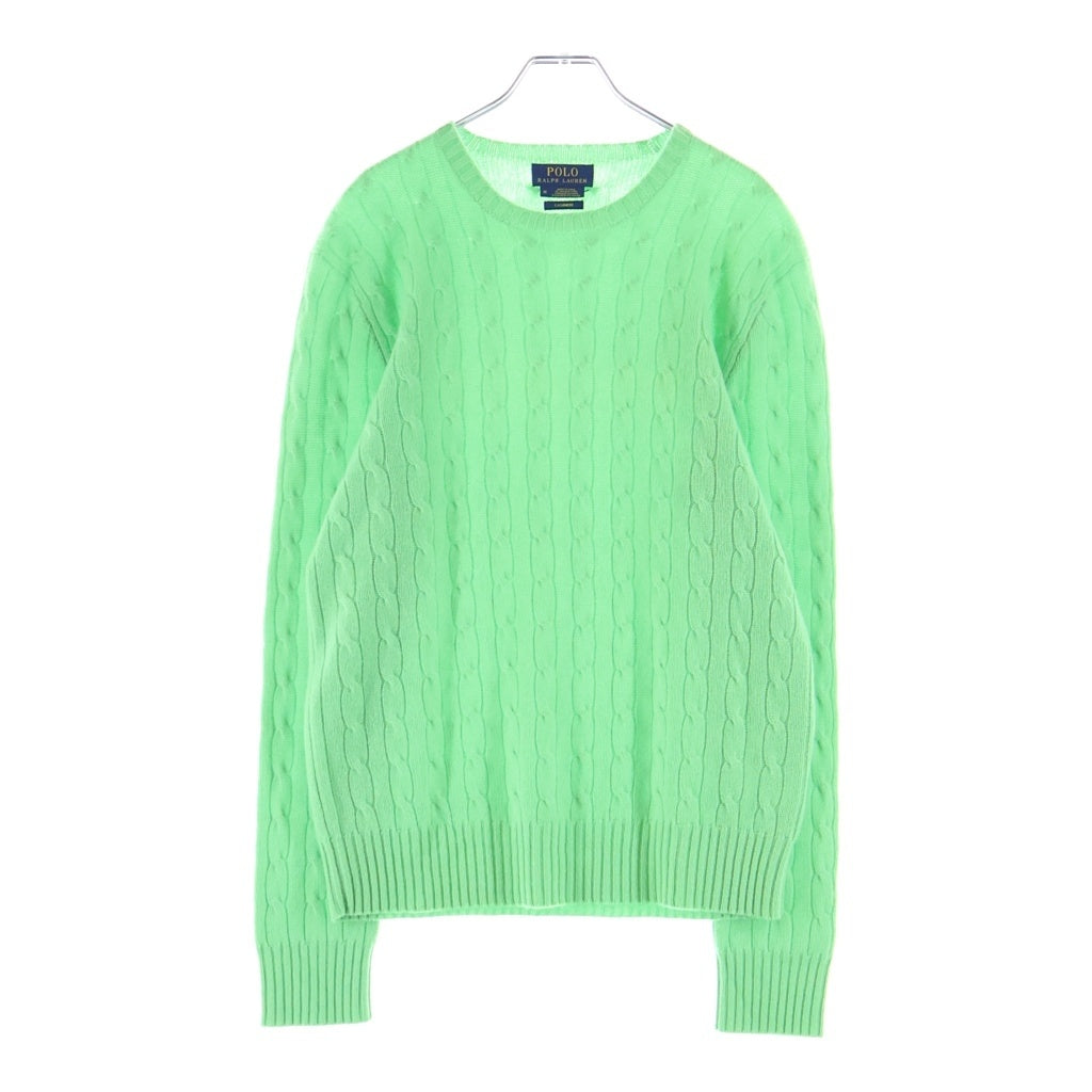 POLO RALPH LAUREN(ポロラルフローレン) カシミア ケーブルニットセーター グリーン