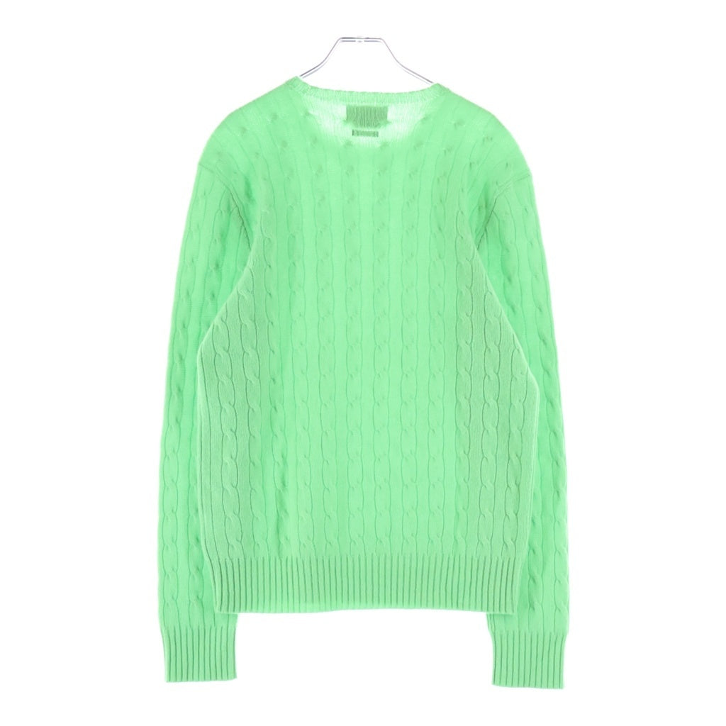 POLO RALPH LAUREN(ポロラルフローレン) カシミア ケーブルニットセーター グリーン